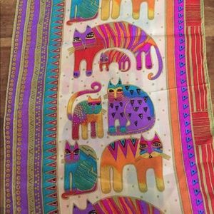 Laurel Burch Silk Cat Scarf